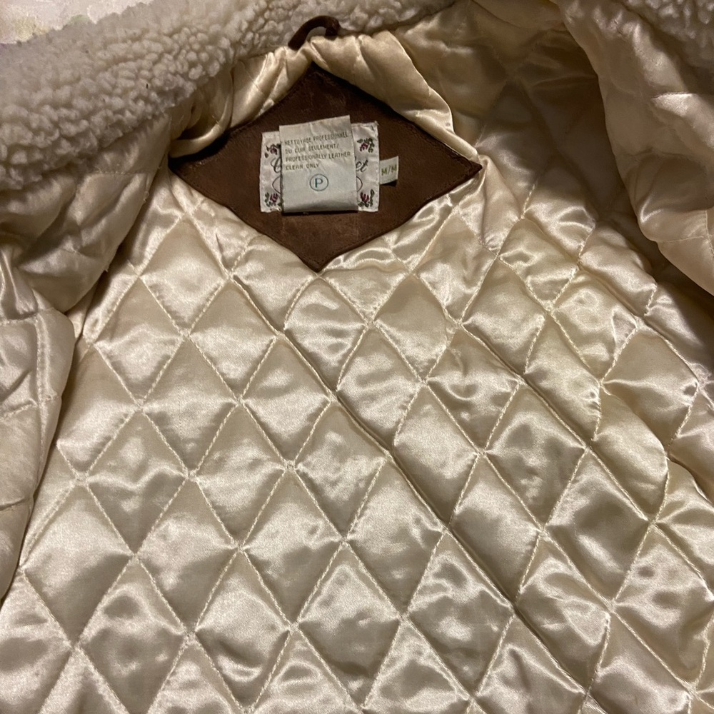 Smart Set Leather Suede Coat Size M - Picture 10 of 13